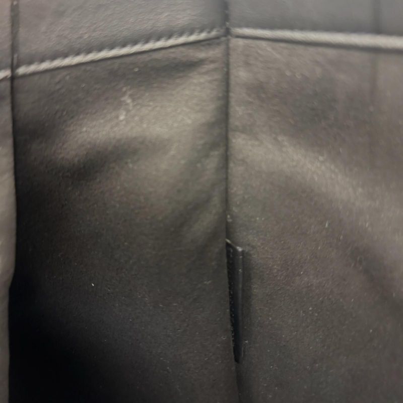 Fendi Flat Shopping Bag Tote Leather 7va538 Black Men's Fendi Preowned Fendi