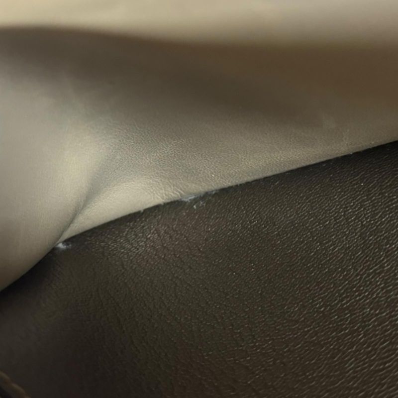 Hermes Stopper Chaine D'ancre Clutch Bag Leather Gold Ladies Hermes Preowned