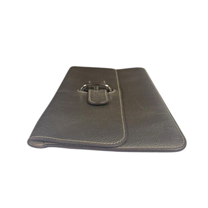 Hermes Stopper Chaine D'ancre Clutch Bag Leather Gold Ladies Hermes Preowned