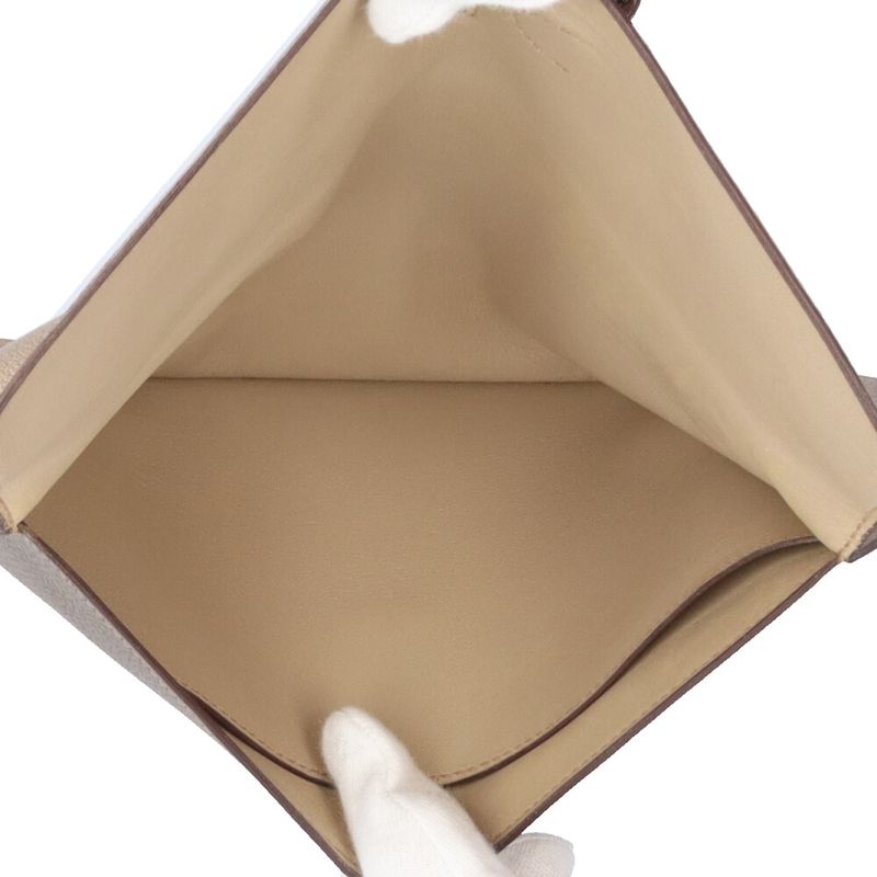 Hermes Stopper Chaine D'ancre Clutch Bag Leather Gold Ladies Hermes Preowned