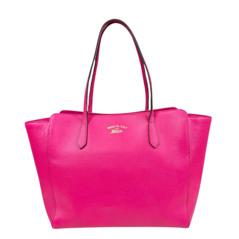 Gucci Swing Tote Bag Leather 354397 Pink Ladies Gucci Preowned Gucci