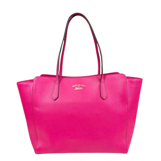 Gucci Swing Tote Bag Leather 354397 Pink Ladies Gucci Preowned Gucci