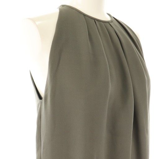 Celine Silk Dress Mini Sleeveless 34 Gray Black HK - OS