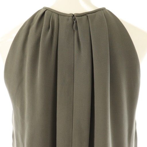 Celine Silk Dress Mini Sleeveless 34 Gray Black HK - OS