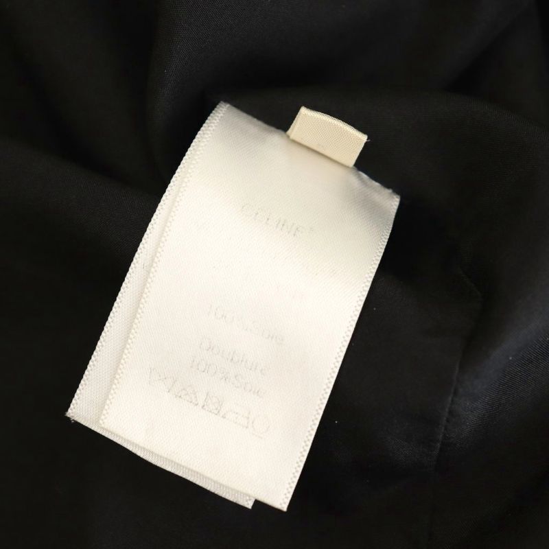 Celine Silk Dress Mini Sleeveless 34 Gray Black HK - OS