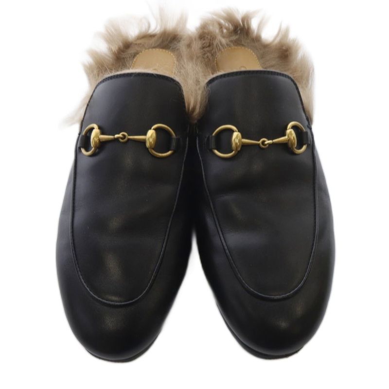 Gucci Prince Town Horsebit Mules 37 Black