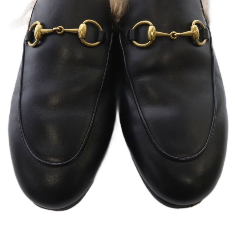 Gucci Prince Town Horsebit Mules 37 Black