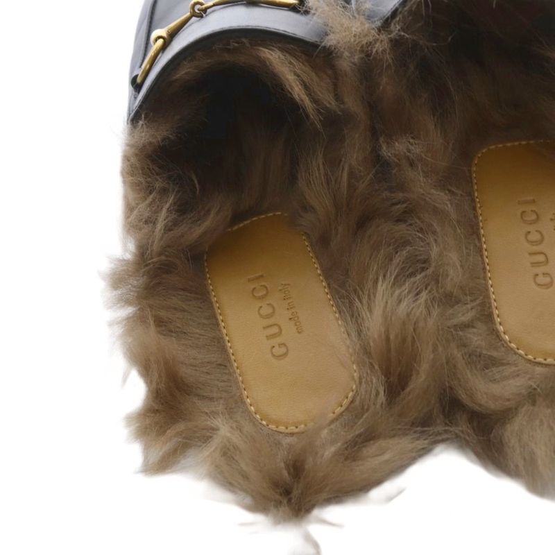 Gucci Prince Town Horsebit Mules 37 Black