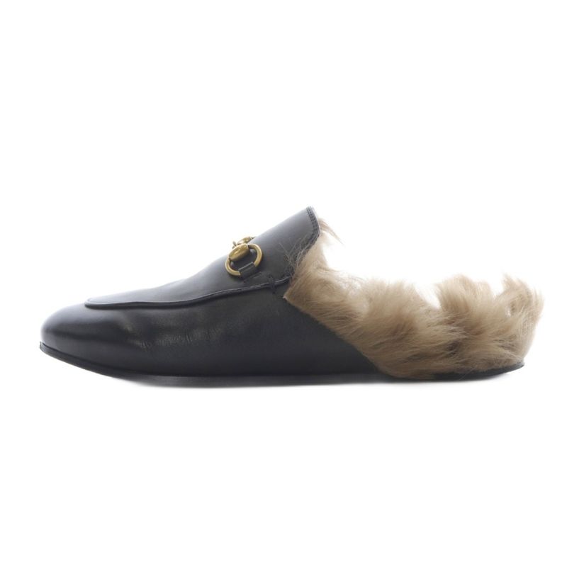 Gucci Prince Town Horsebit Mules 37 Black