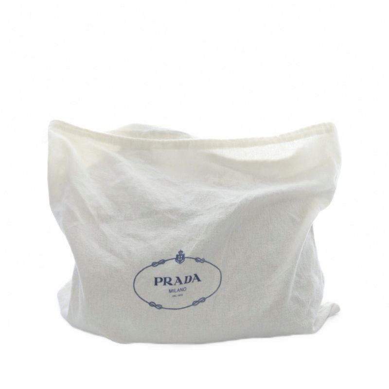 Prada Tote Shoulder Bag 2way Crossbody Triangle Logo Plate Red Black YO22 - OH