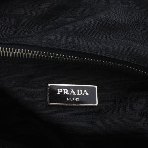 Prada Tote Shoulder Bag 2way Crossbody Triangle Logo Plate Red Black YO22 - OH