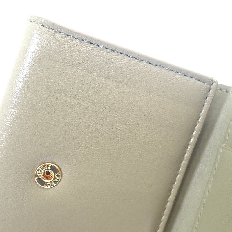 Loewe Puffer Anagram Tri-fold Wallet C821tr2x10 Trifold Wallet Shiny Napa