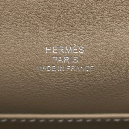 Hermes Handbag Pochette Kelly Mini Vorsluft Etoupe Silver Hardware Never Used