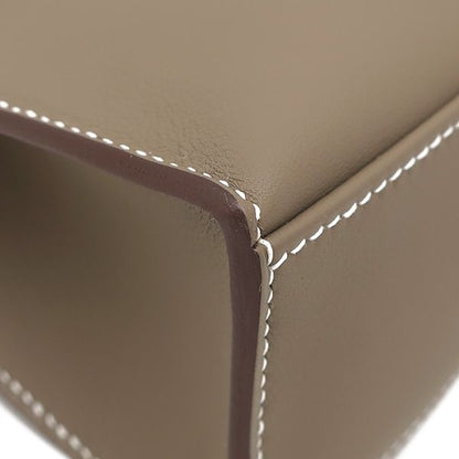 Hermes Handbag Pochette Kelly Mini Vorsluft Etoupe Silver Hardware Never Used