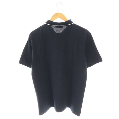 Prada Sjn256 25 Years Deer Rubber Logo Polo Shirt Short Sleeves XL Dark Navy