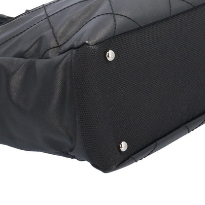 Chanel Paris Biarritz Tote PM Handbag PVC A34208 Black Ladies Chanel Preowned