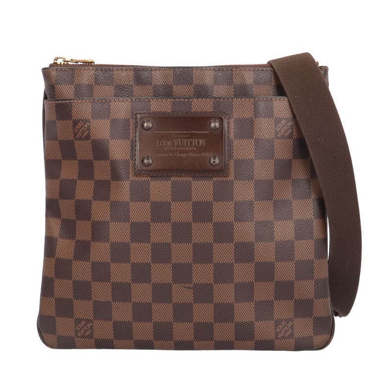 Louis Vuitton Pochette Platte Brooklyn Damier Shoulder Bag Damier Canvas N41100