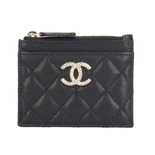 Chanel Matelasse Card Case Caviar Skin Ladies Chanel Preowned