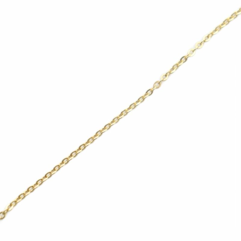 Christian DIOR Necklace Accessories Pendant Logo Rhinestone Gold Color - GY18