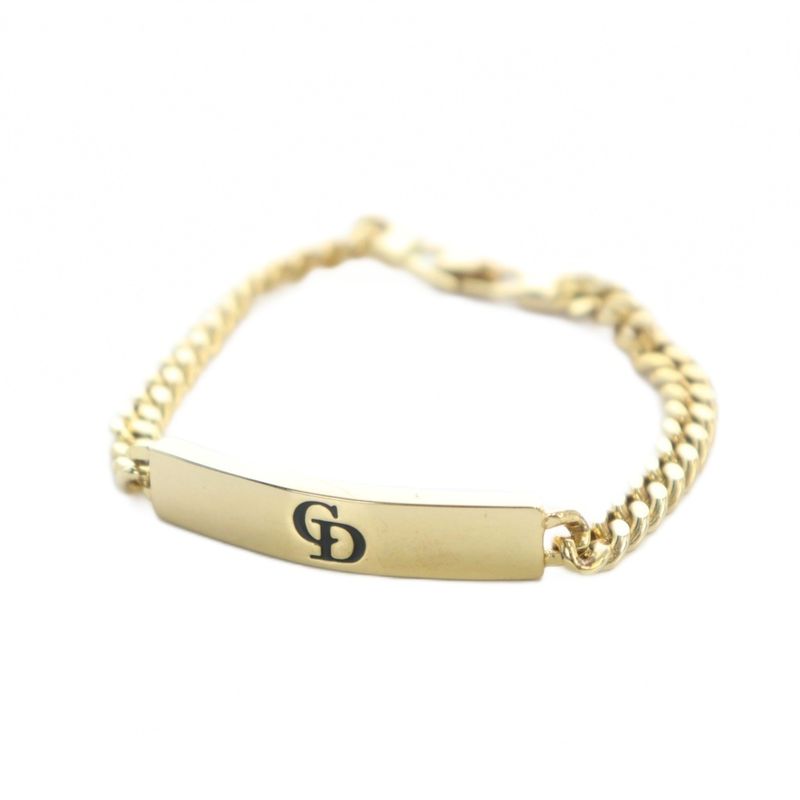 Christian DIOR Bracelet Accessories Bangle Logo Gold Color - GY13 MQ - OH