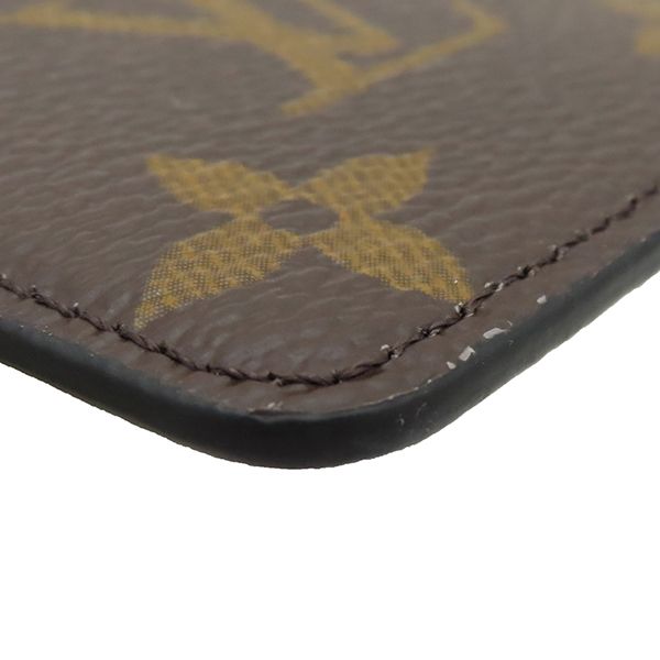 Louis Vuitton Card Case Porte Carte Magnet Monogram Macassar Monogram Noir