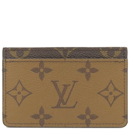 Louis Vuitton Card Case Porte Carte Surple Monogram Canvas Monogram Reverse