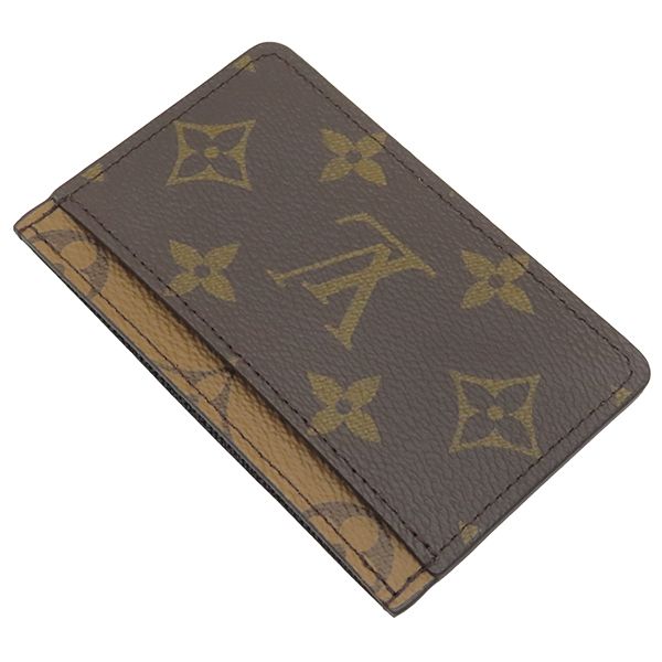 Louis Vuitton Card Case Porte Carte Surple Monogram Canvas Monogram Reverse