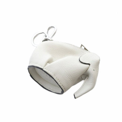 Loewe Elephant Coin Case Coin Purse Leather White