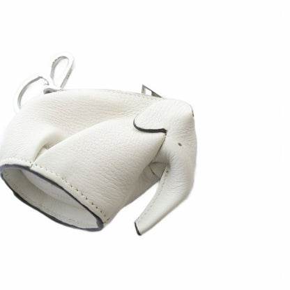 Loewe Elephant Coin Case Coin Purse Leather White