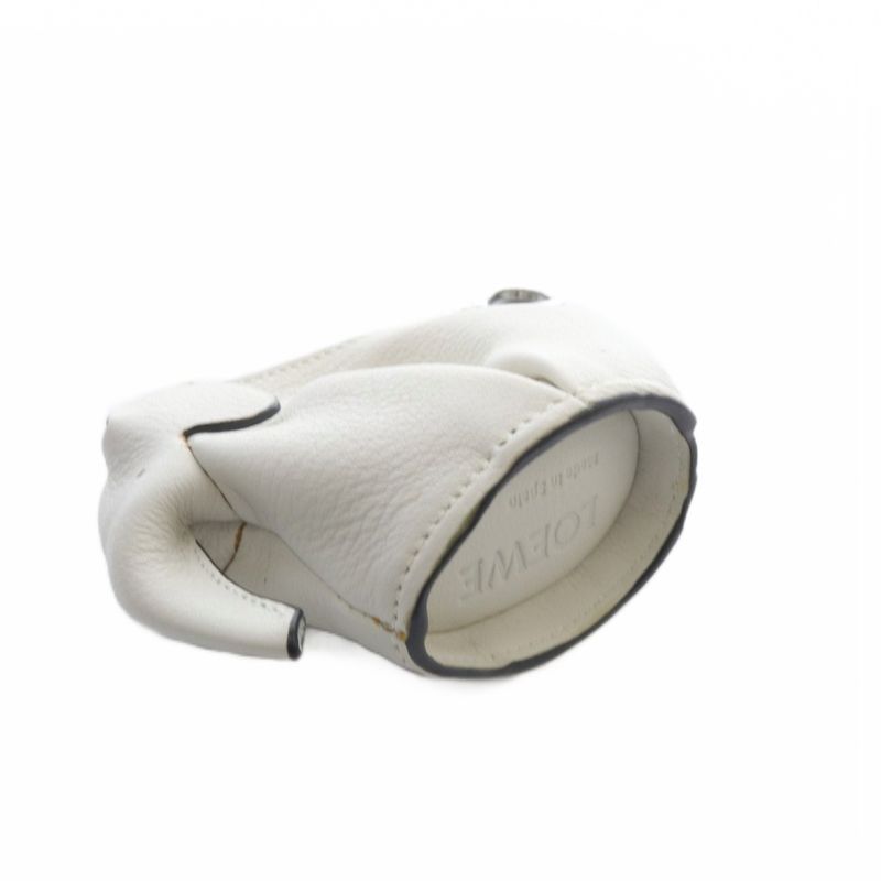 Loewe Elephant Coin Case Coin Purse Leather White