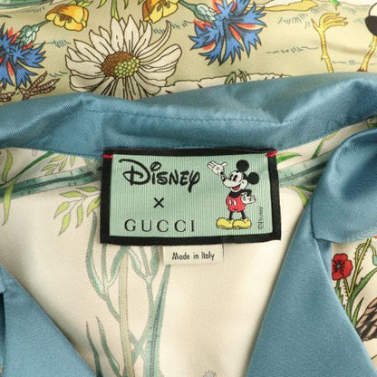 Gucci X Disney Silk Shirt Cubic Sleeve 36 Beige 596712 HK - OS