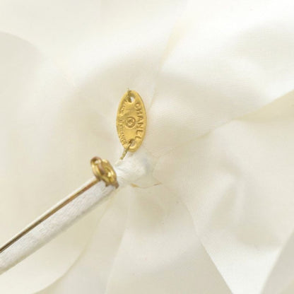 Chanel Camellia Corsage Brooch White