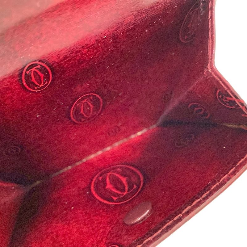 Cartier Bifold Wallet Happy Birthday Bordeaux Leather