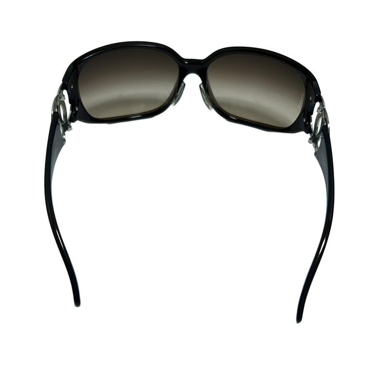 Chanel Sunglasses 6014 Dark Brown And Silver Coco Mark