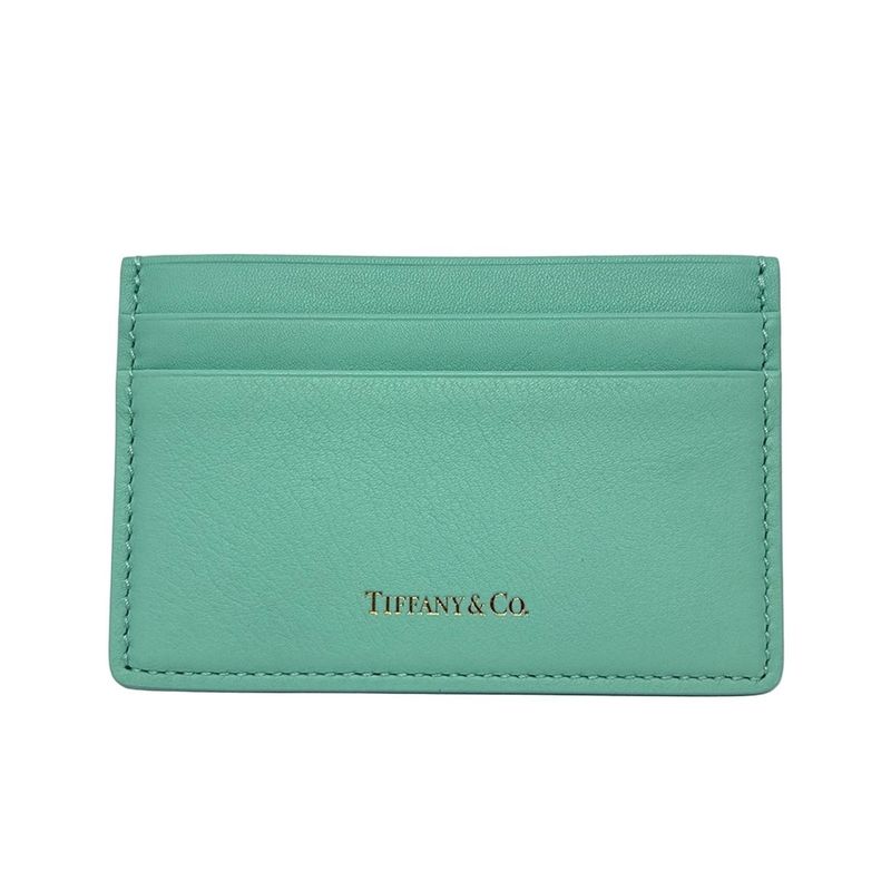 Tiffany & Co Card Case - Tiffany & Co Blue Leather