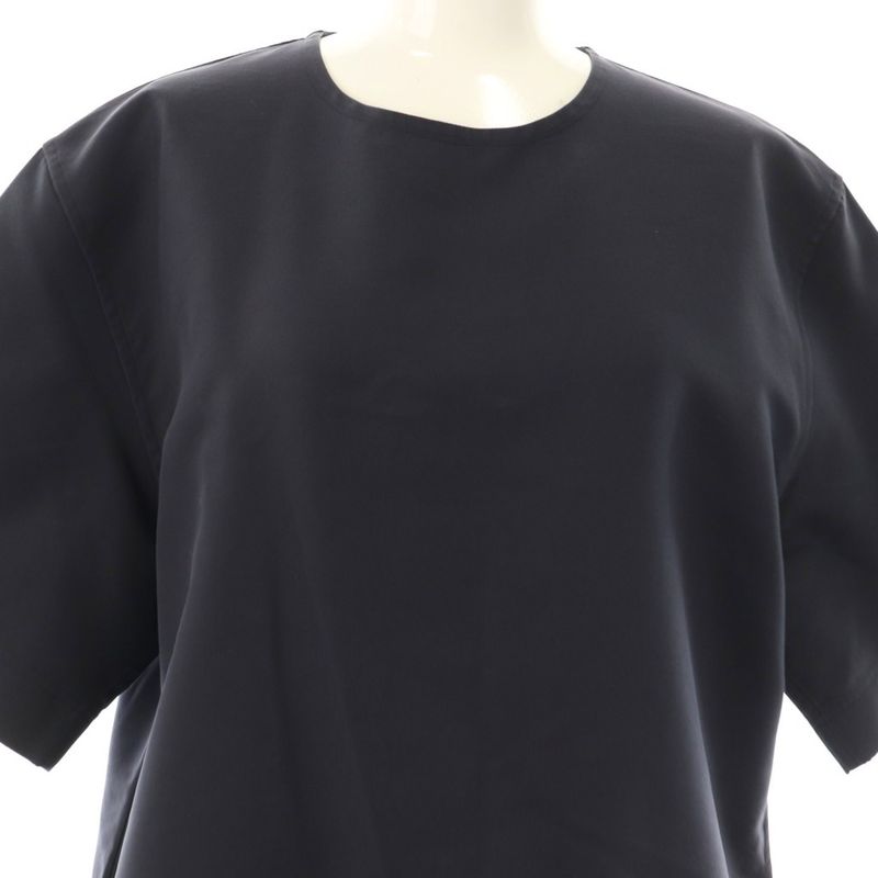 Celine Phoebe Period 2 6R32 2614 Back Pocket Stitching Dress Short Sleeve Knee