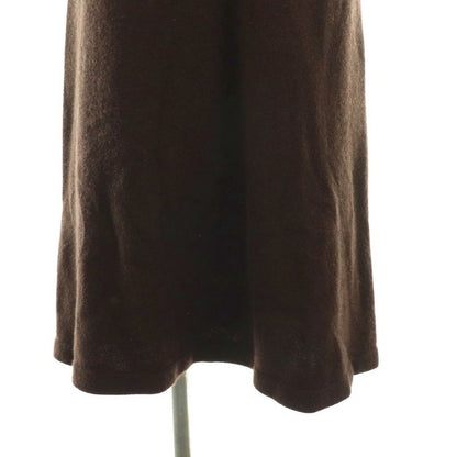 Chanel 00A Cashmere High Neck Knit Dress Short Sleeves 38 Brown ES - OS