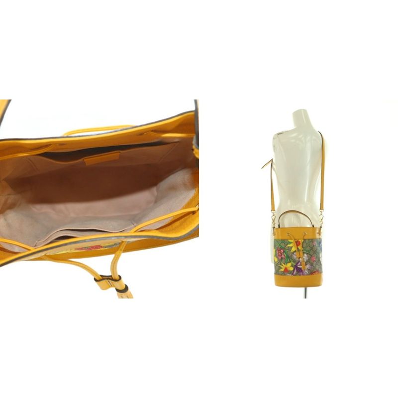 Gucci Ophidia Small Basket Bag 2WAY Handbag Shoulder Bag GG Pattern Flora