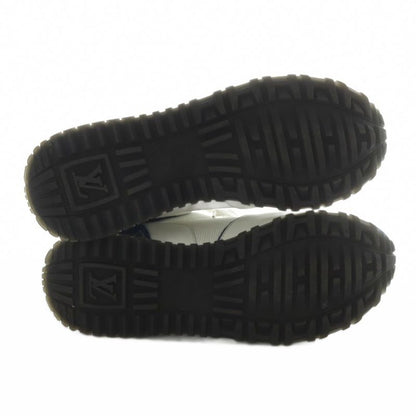 Louis Vuitton Runaway Monogram Denim Sneakers Low Cut 37 White Blue YO31