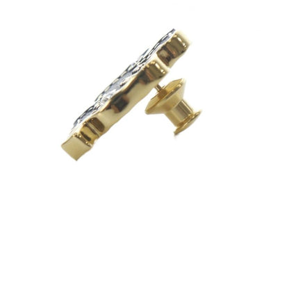 Chanel 31 RUE Cambon Coco Mark Clover Pin Brooch Rhinestone Black B23S YO6 - OH