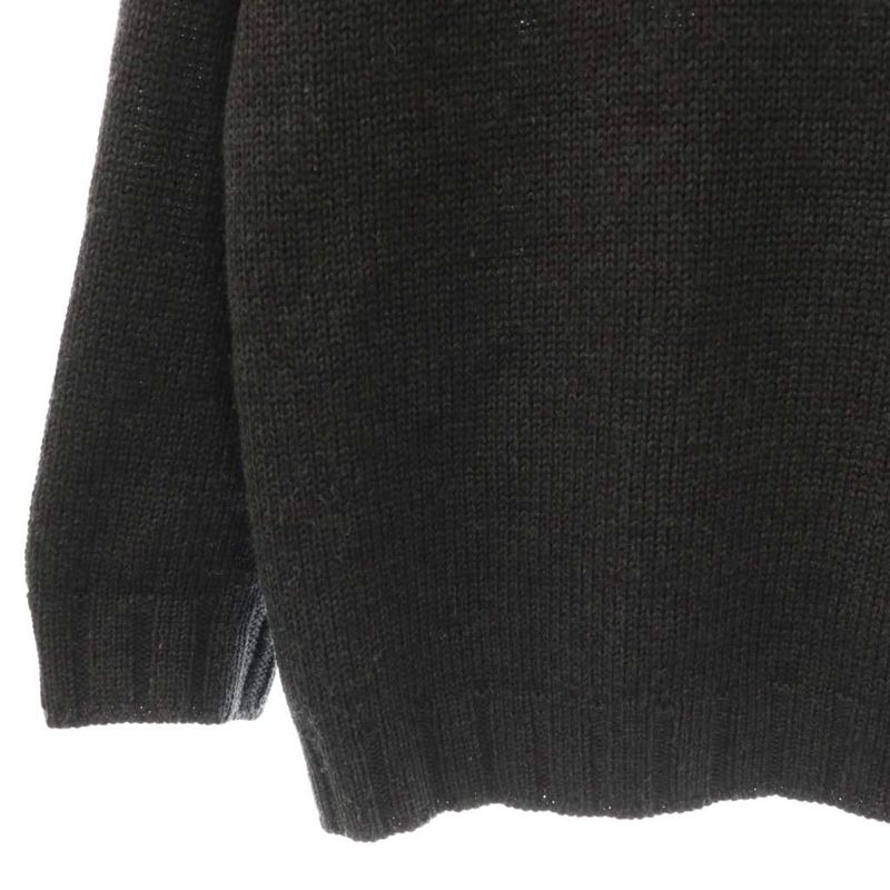 Chanel 99A P13654v00632 Middle Gauge Knit Hoodie Knit Sweater 34 Charcoal Black