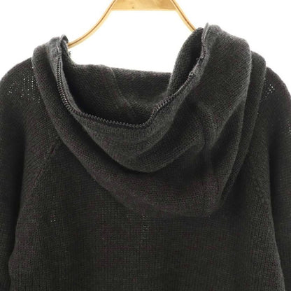 Chanel 99A P13654v00632 Middle Gauge Knit Hoodie Knit Sweater 34 Charcoal Black