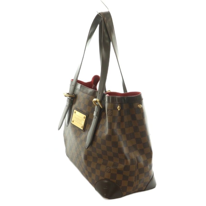 Louis Vuitton Damier Hampstead MM Tote Bag Brown N51204 MI - OS - OH