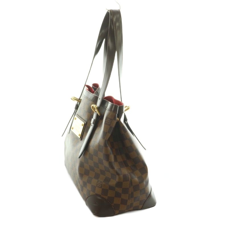 Louis Vuitton Damier Hampstead MM Tote Bag Brown N51204 MI - OS - OH