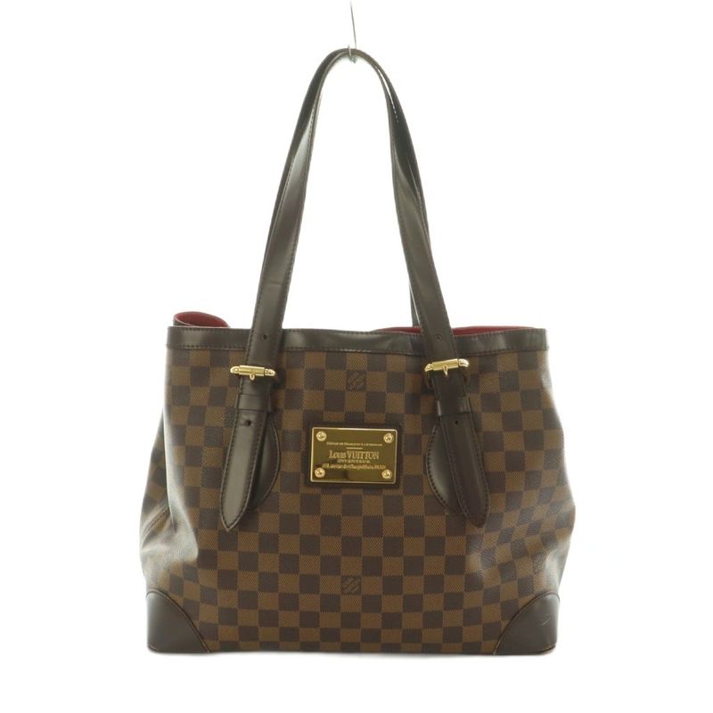 Louis Vuitton Damier Hampstead MM Tote Bag Brown N51204 MI - OS - OH