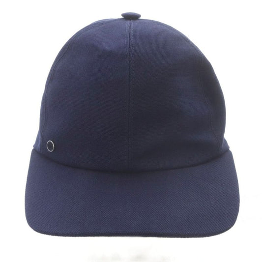 Hermes TESS Cap Hat Canvas 56 Navy YO9 - OH