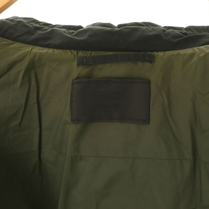 Prada Sc425m Cotton Jacket Blouson Zip Up XL Black ES - OS - SH