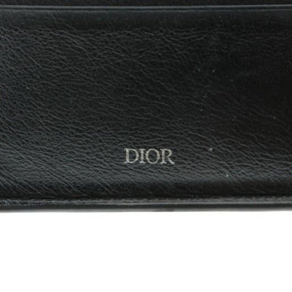 Dior Homme Dior Homme Icon Wallet Fold Wallet Leather CD Logo Silver Hardware