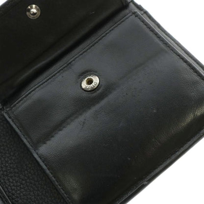 Dior Homme Dior Homme Icon Wallet Fold Wallet Leather CD Logo Silver Hardware