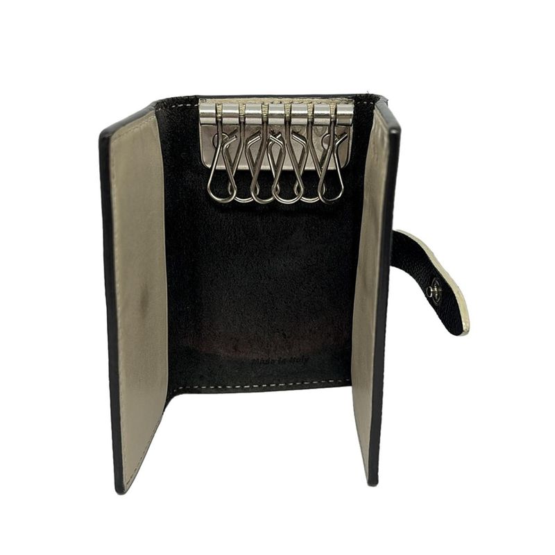 Celine Key Case - Black And Beige 6 Hooks Leather